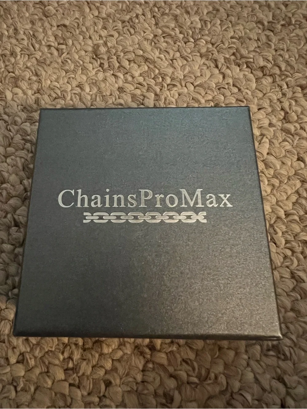 Cuban Link Chain Necklace in Black
